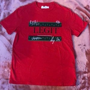 Red mens shirt size small topmen